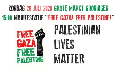 Zondag 26 juli manifestatie Free Gaza Free Palestine