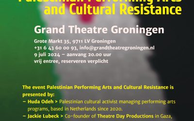 Theater voor Gaza in Grand theatre op dinsdag  9 juli